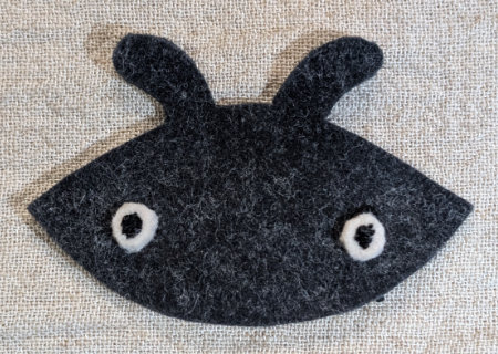 フェルトのテントウ虫２の作り方03