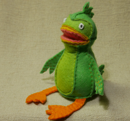 フェルトのトリの作り方01