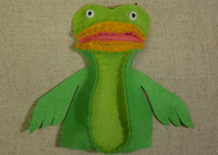 フェルトのトリの作り方08