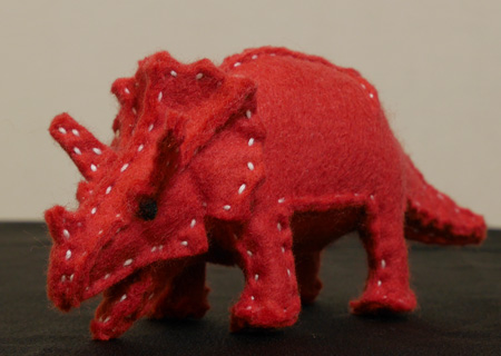 フェルトの恐竜トリケラトプスMの作り方M01