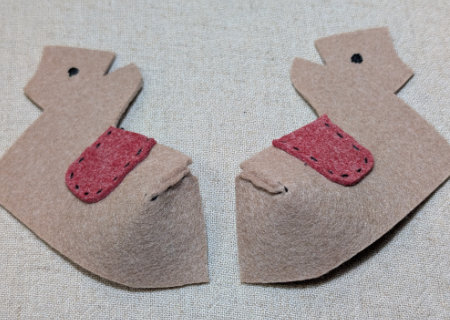 フェルトのウマ６の作り方12