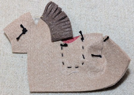 フェルトのウマ６の作り方13