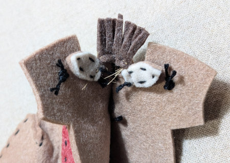 フェルトのウマ６の作り方	15