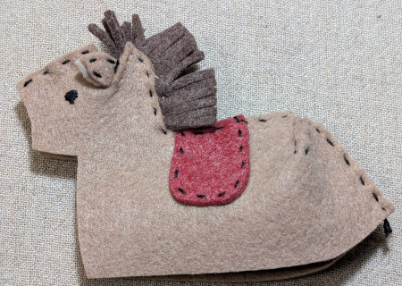 フェルトのウマ６の作り方16