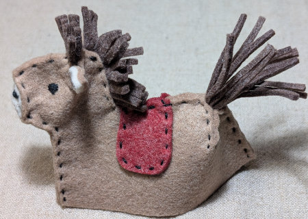 フェルトのウマ６の作り方21