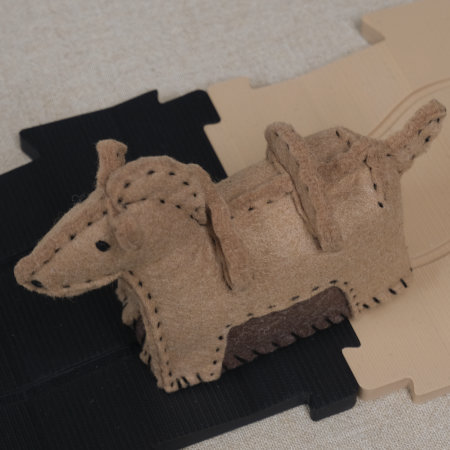 ぬいぐるみ 作り方 【フェルトのハニワ馬（ウマ８）】04