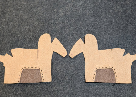 フェルトのフェルトのハニワ馬（ウマ８）の作り方06