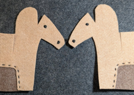 フェルトのフェルトのハニワ馬（ウマ８）の作り方05