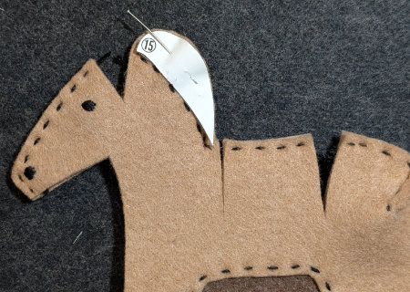 フェルトのフェルトのハニワ馬（ウマ８）の作り方08