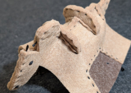 フェルトのフェルトのハニワ馬（ウマ８）の作り方09