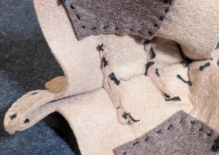 フェルトのフェルトのハニワ馬（ウマ８）の作り方10