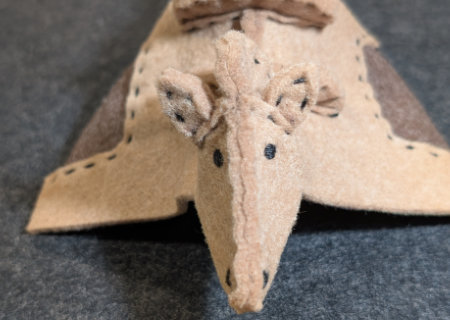 フェルトのフェルトのハニワ馬（ウマ８）の作り方10