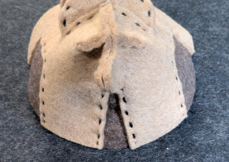 フェルトのフェルトのハニワ馬（ウマ８）の作り方12