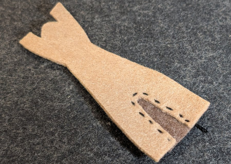 フェルトのフェルトのハニワ馬（ウマ８）の作り方13