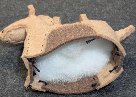 フェルトのフェルトのハニワ馬（ウマ８）の作り方17