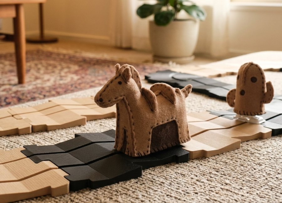 フェルトのハニワ馬（ウマ８）