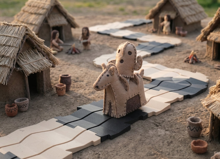 フェルトハニワ馬（ウマ８）４