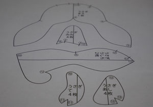 ぬいぐるみ 作り方 【フェルトのうさぎ】02