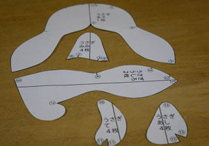 ぬいぐるみ 作り方 【フェルトのうさぎ】03