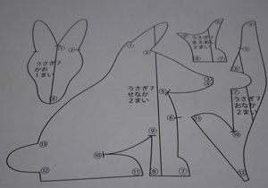 ぬいぐるみ 作り方 【フェルトのいぬ3】02