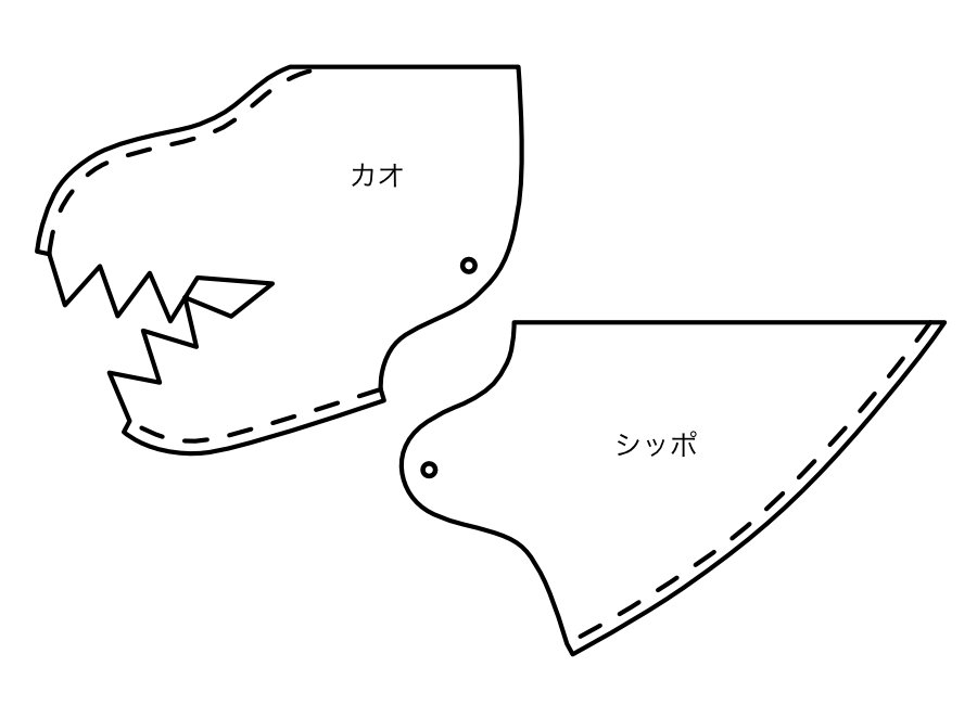 恐竜パペット
