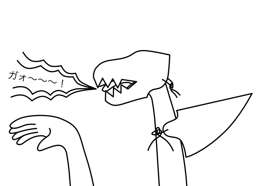 恐竜パペット